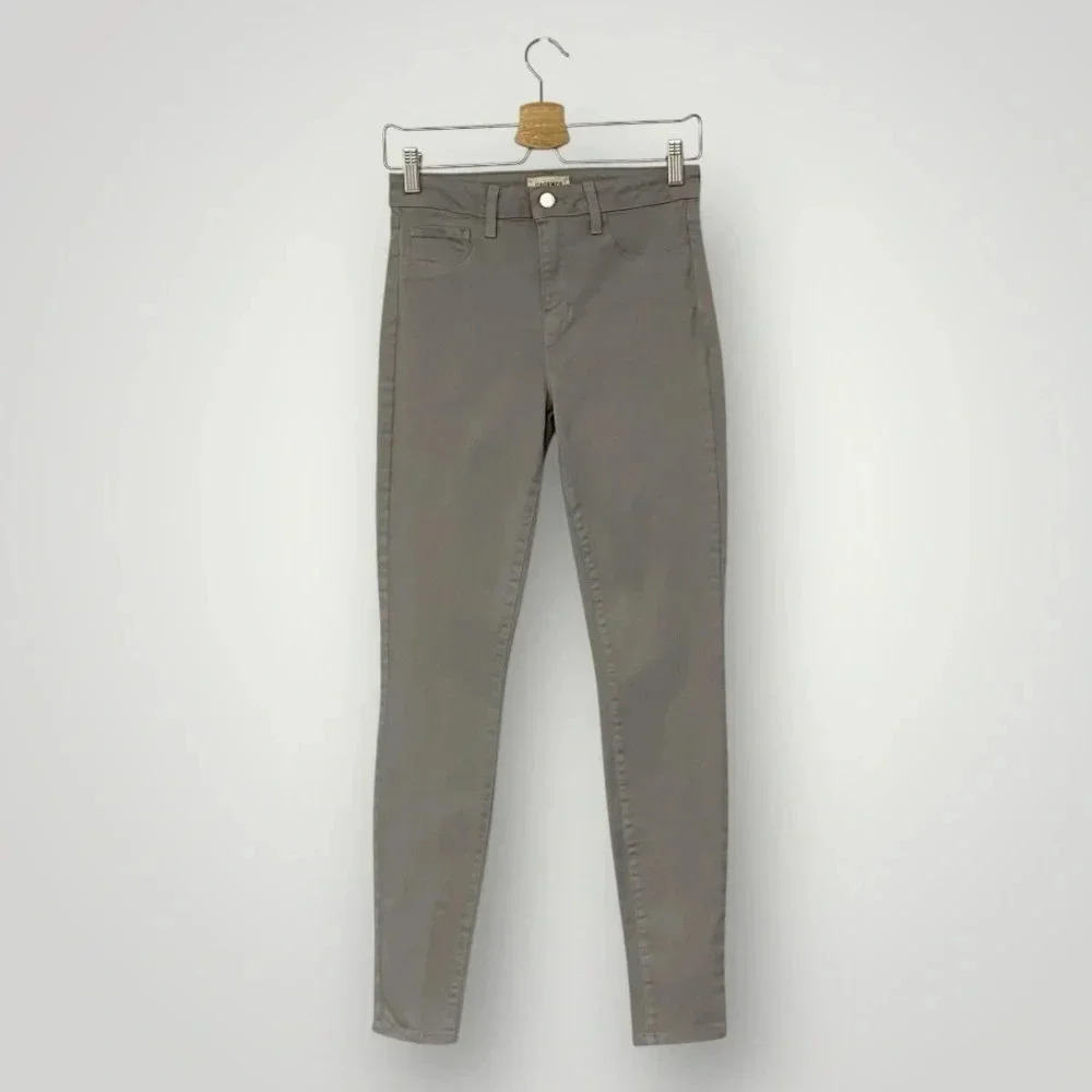 L'AGENCE Margot Lightly‎ Coated Skinny Jeans Sz 28